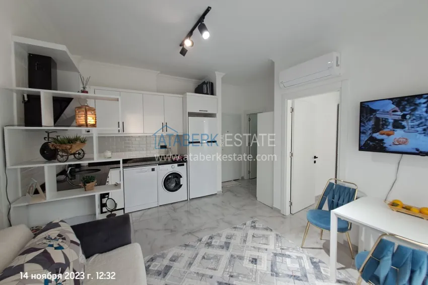 Purchase Furnished 1+1 apartment with mountain views, Avsallar district — Alanya 3