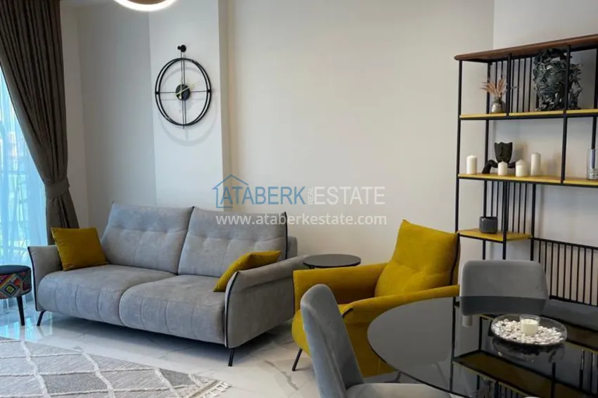 Purchase  Furnished 1+1 apartment in a complex on the seafront — Alanya, Kargicak district 3 