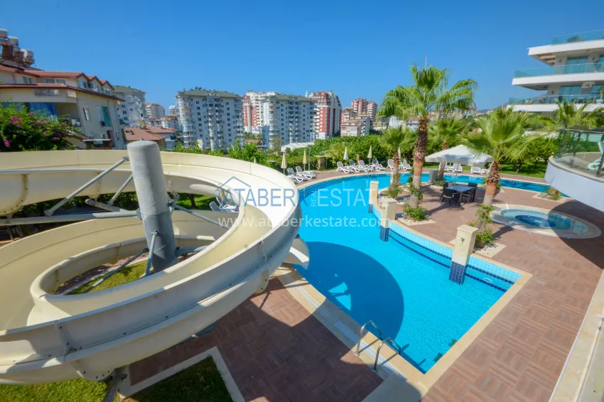 Three-room apartment with furniture in a luxury residential complex in the Cikcilli area 5 