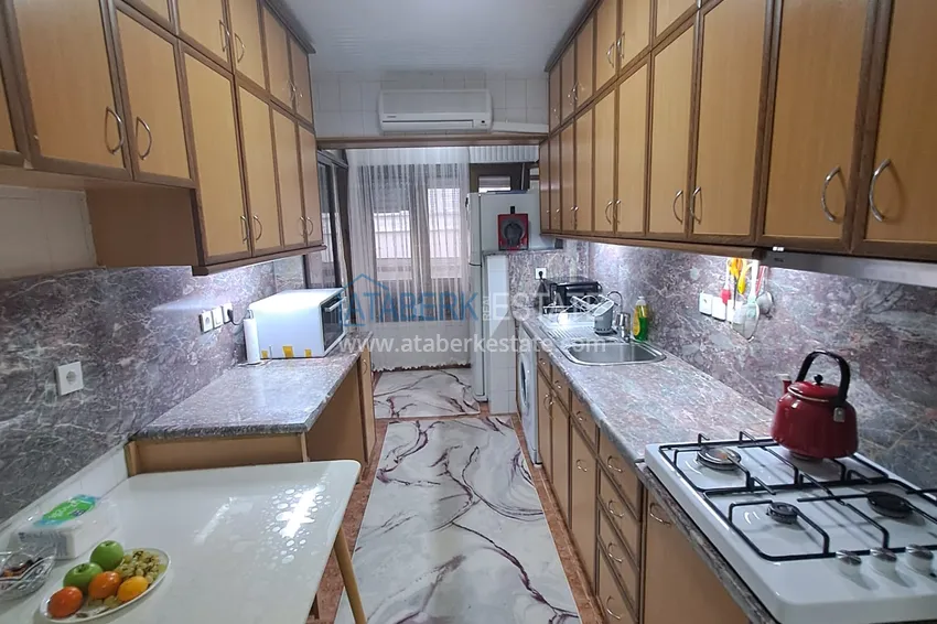 Purchase  Квартира 2+1 в центре Алании с мебелью, отдельной кухней и застекленным балконом  5 