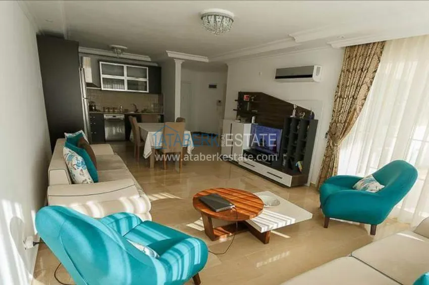 Purchase  Three-room furnished apartment with mountain views in the Tosmur area. 6 
