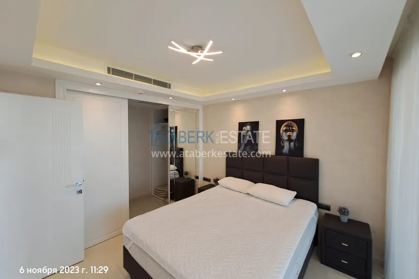 Purchase  1+1 turnkey apartment 92 m2 with open sea view in a residence with a hotel concept — Konakli, Alanya 5 