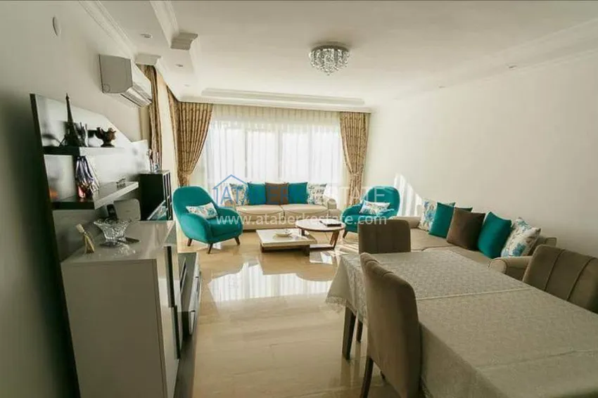 Purchase  Three-room furnished apartment with mountain views in the Tosmur area. 7 