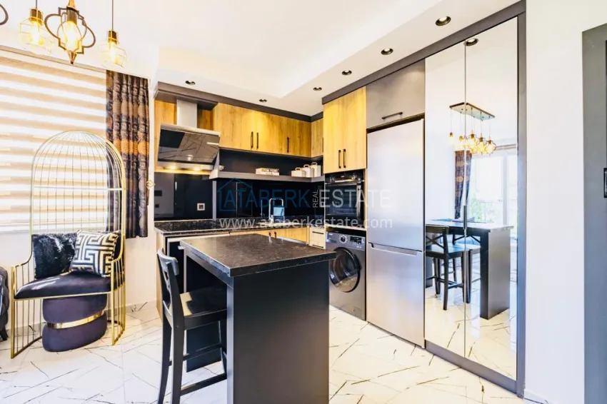 Purchase Newly furnished apartment with a glazed balcony in a modern complex - Oba district, Alanya 7 