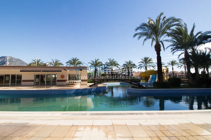 Real estate for residence permit. Apartment with furniture and glazed balcony in Tosmur - Alanya 9 