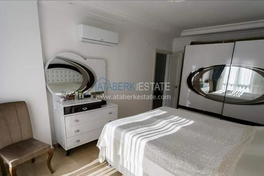 Purchase  Three-room furnished apartment with mountain views in the Tosmur area. 10 