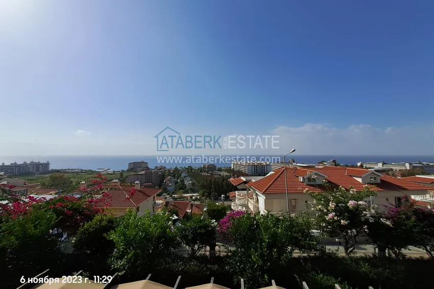 1+1 turnkey apartment 92 m2 with open sea view in a residence with a hotel concept — Konakli, Alanya 1 