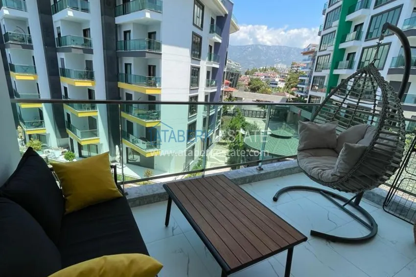 Purchase  Furnished 1+1 apartment in a complex on the seafront — Alanya, Kargicak district 9 