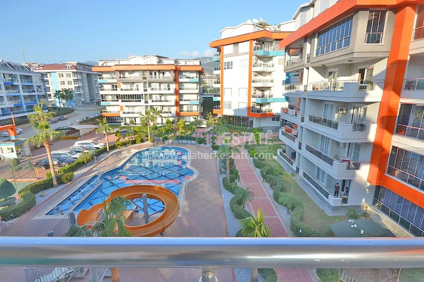 Purchase Furnished 1+1 apartment with side sea view, Kestel district — Alanya 9 