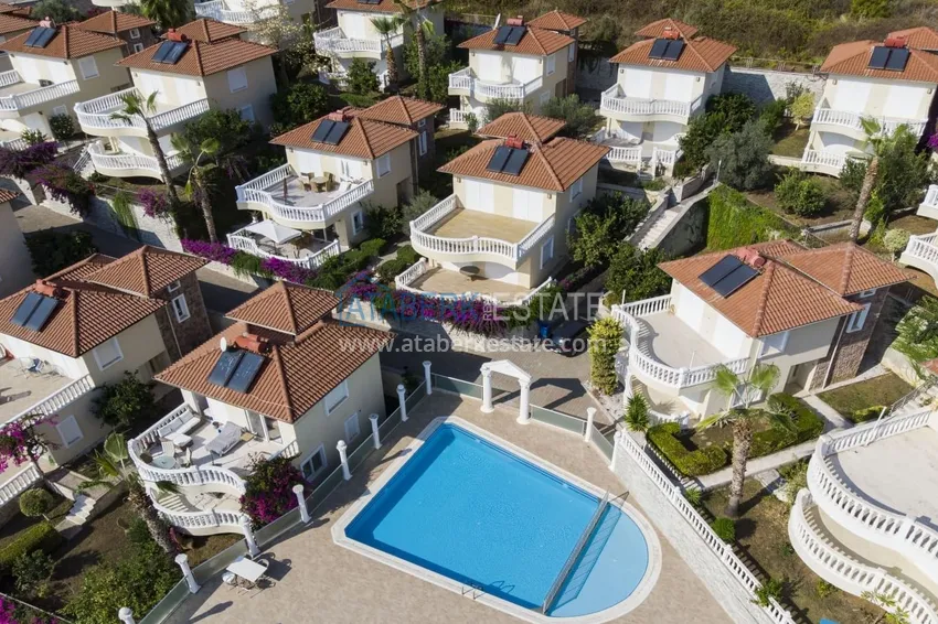 Real estate for residence permit! Furnished villa in a mountain cottage complex - Alanya 3 