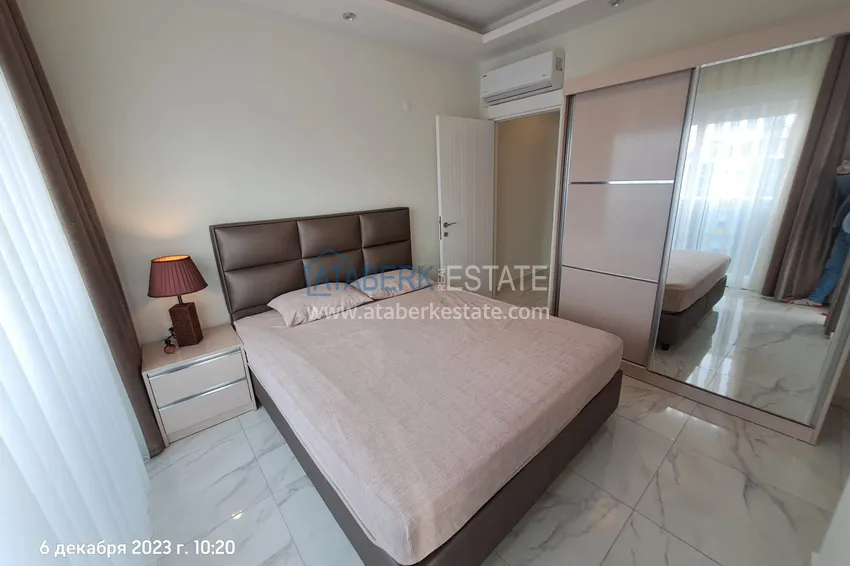 Purchase 2+1 reverse duplex with sea and mountain views in an ultra-luxury complex with a private beach, Kestel district — Alanya 10