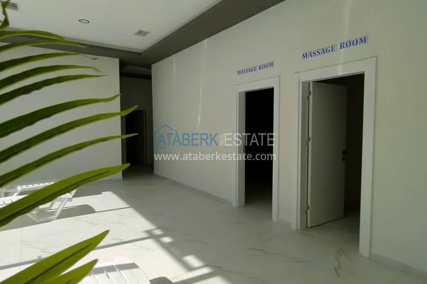 2+1 reverse duplex with sea and mountain views in an ultra-luxury complex with a private beach, Kestel district — Alanya 16