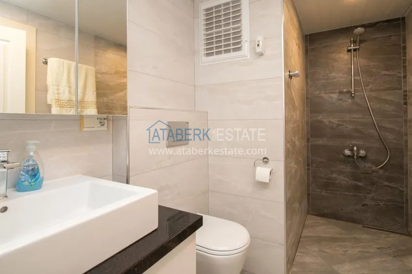 Purchase  Real estate for residence permit. Duplex 3+2 with furniture, just 300 meters from the sea, Oba area - Alanya 12 