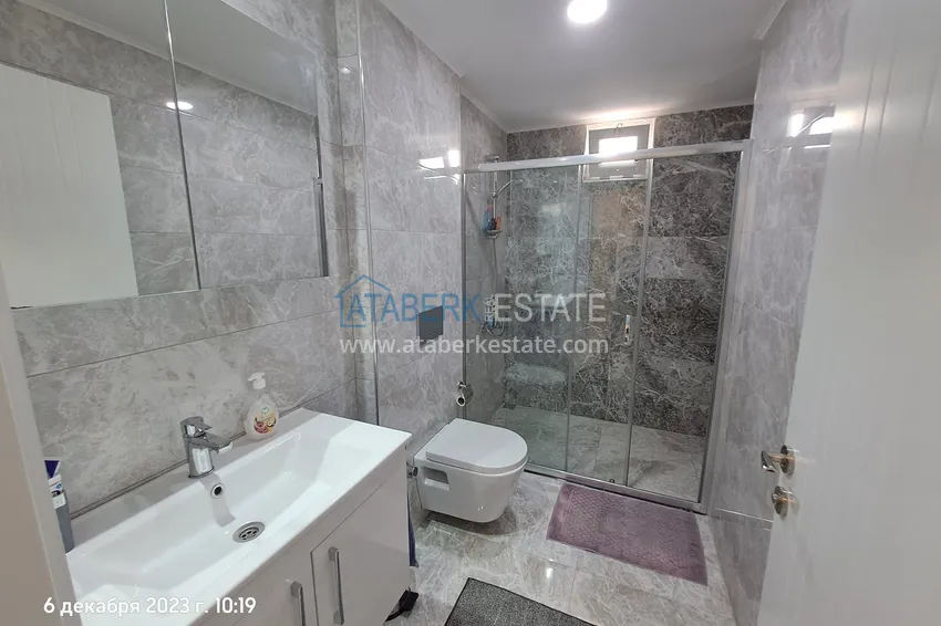 Purchase 2+1 reverse duplex with sea and mountain views in an ultra-luxury complex with a private beach, Kestel district — Alanya 14