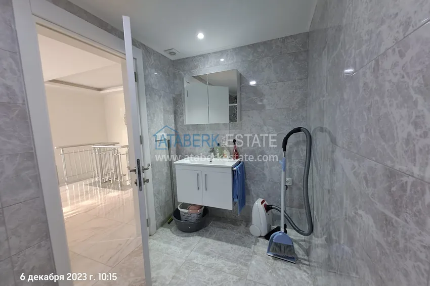 Purchase 2+1 reverse duplex with sea and mountain views in an ultra-luxury complex with a private beach, Kestel district — Alanya 15