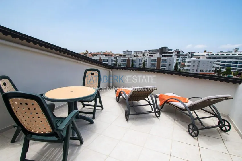 Purchase  Real estate for residence permit. Duplex 3+2 with furniture, just 300 meters from the sea, Oba area - Alanya 17 