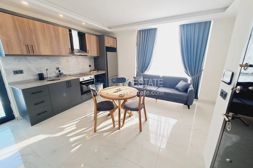 Purchase  Apartment 1+1 furnished with views of the sea and the historical fortress - the center of Alanya 1 