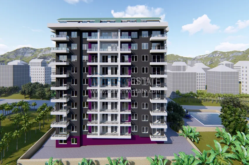 New buildings in Alanya! Apartment with fine finishing in Mahmutlar area 1 