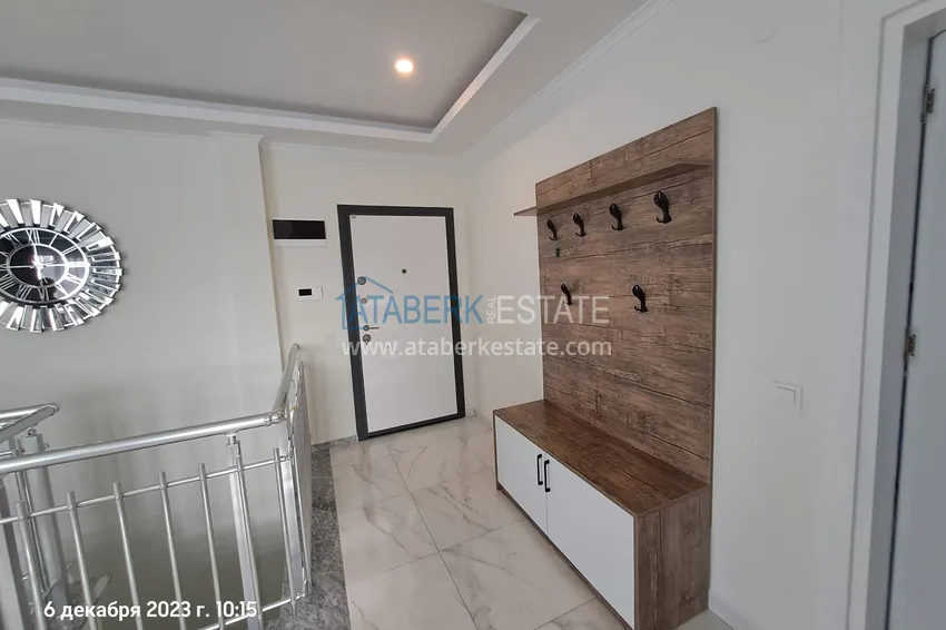 Purchase 2+1 reverse duplex with sea and mountain views in an ultra-luxury complex with a private beach, Kestel district — Alanya 1