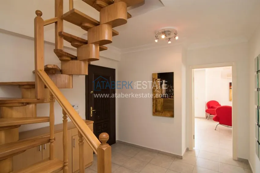 Purchase  Real estate for residence permit. Duplex 3+2 with furniture, just 300 meters from the sea, Oba area - Alanya 1 