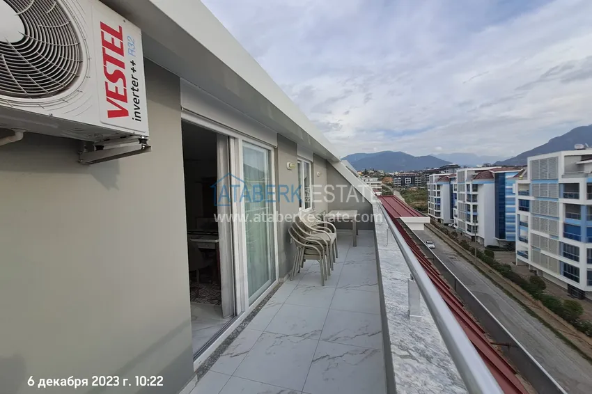 Purchase 2+1 reverse duplex with sea and mountain views in an ultra-luxury complex with a private beach, Kestel district — Alanya 20
