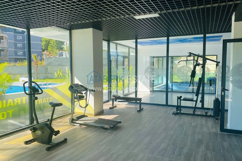 Apartment for rent with access to the garden in Alanya, Avsallar district No. 11 22 