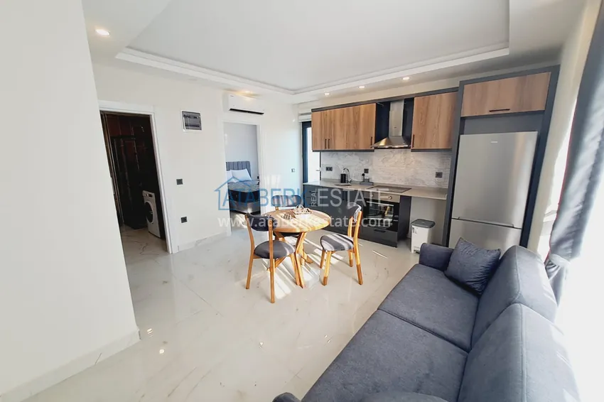 Purchase  Apartment 1+1 furnished with views of the sea and the historical fortress - the center of Alanya 2 