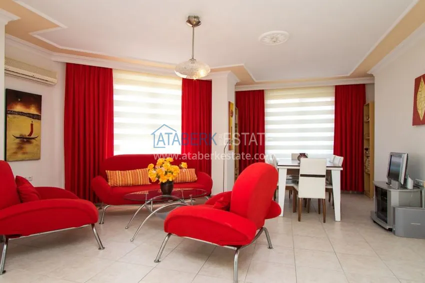 Purchase  Real estate for residence permit. Duplex 3+2 with furniture, just 300 meters from the sea, Oba area - Alanya 2 