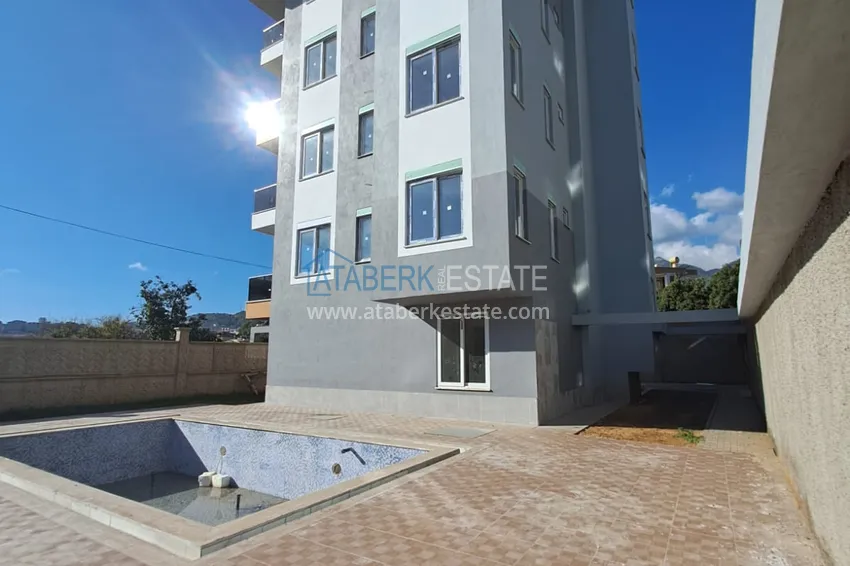 One bedroom apartment with new furniture and mountain views - Oba district, Alanya 3 