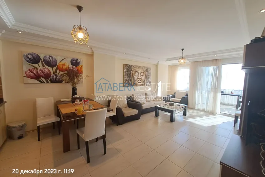 Purchase Two-bedroom apartment with furniture, sea and mountain views 250 meters from the coast — Mahmutlar district 3 