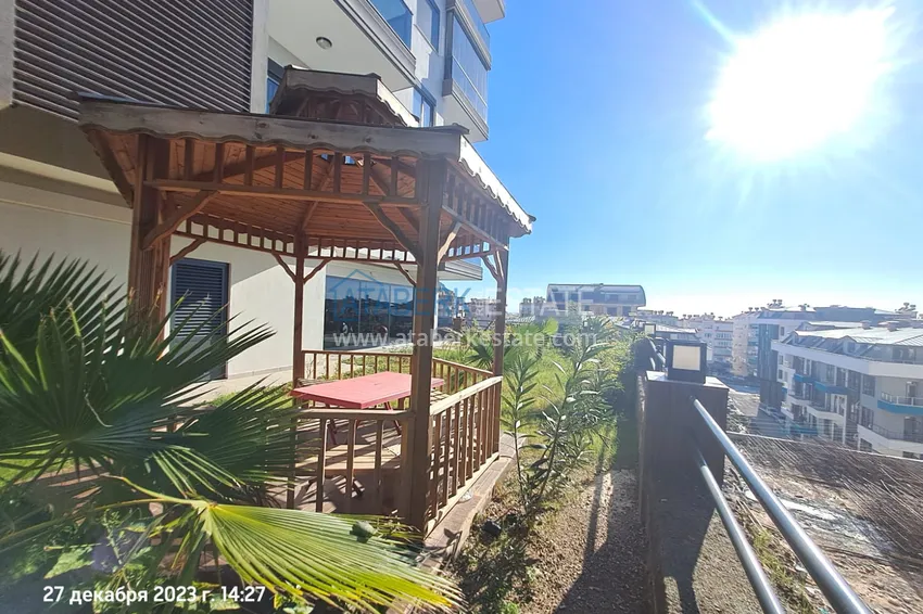 Apartment 1+1 furnished with views of the sea and the historical fortress - the center of Alanya 6 