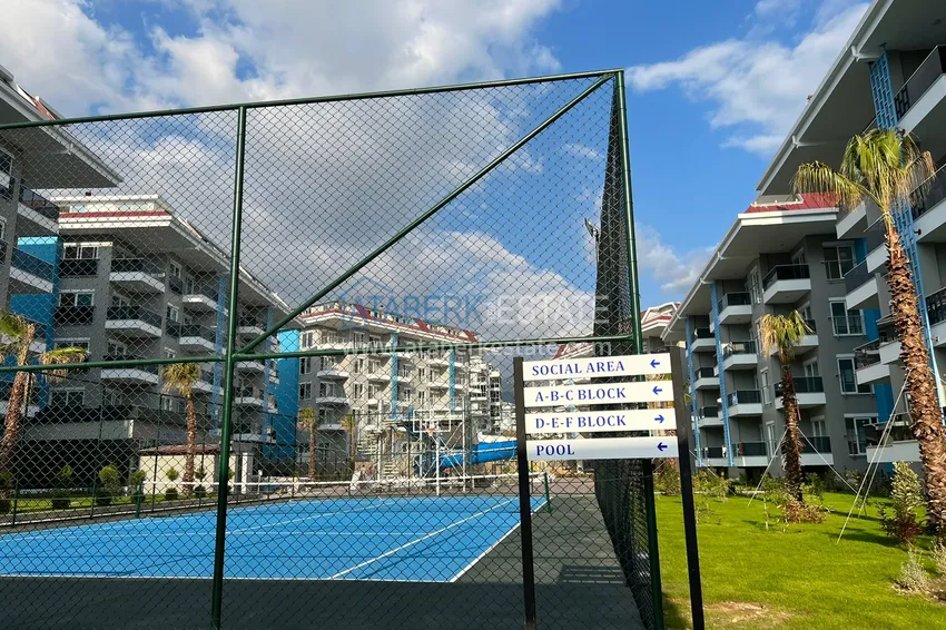 2+1 reverse duplex with sea and mountain views in an ultra-luxury complex with a private beach, Kestel district — Alanya 9