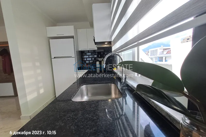 Purchase 2+1 reverse duplex with sea and mountain views in an ultra-luxury complex with a private beach, Kestel district — Alanya 5