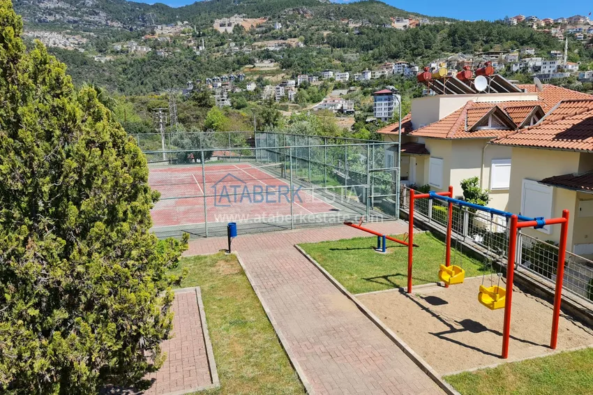 Real estate for residence permit! Furnished villa in a mountain cottage complex - Alanya 8 