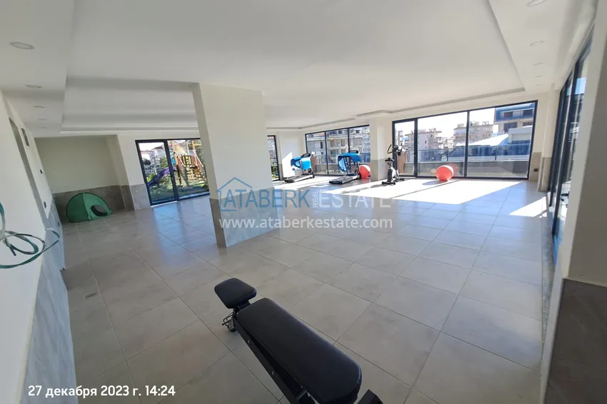 Apartment 1+1 furnished with views of the sea and the historical fortress - the center of Alanya 9 