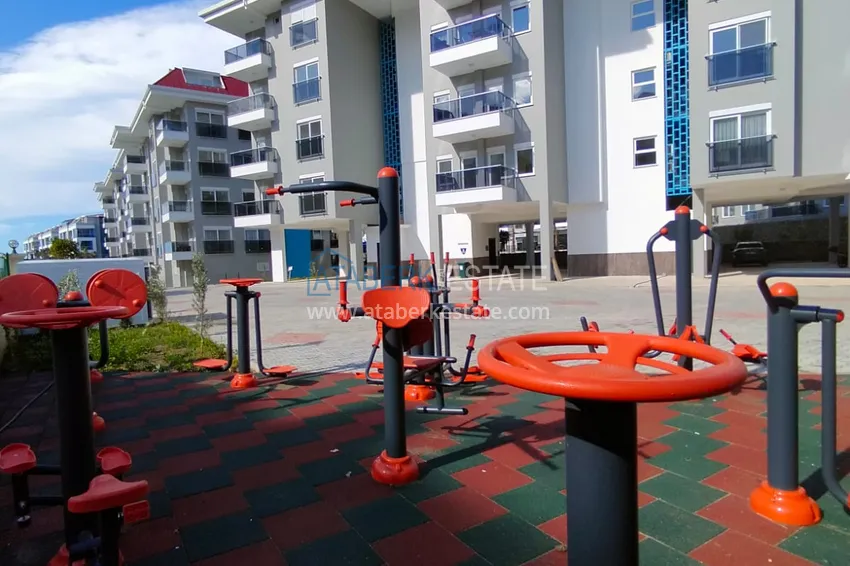 2+1 reverse duplex with sea and mountain views in an ultra-luxury complex with a private beach, Kestel district — Alanya 11