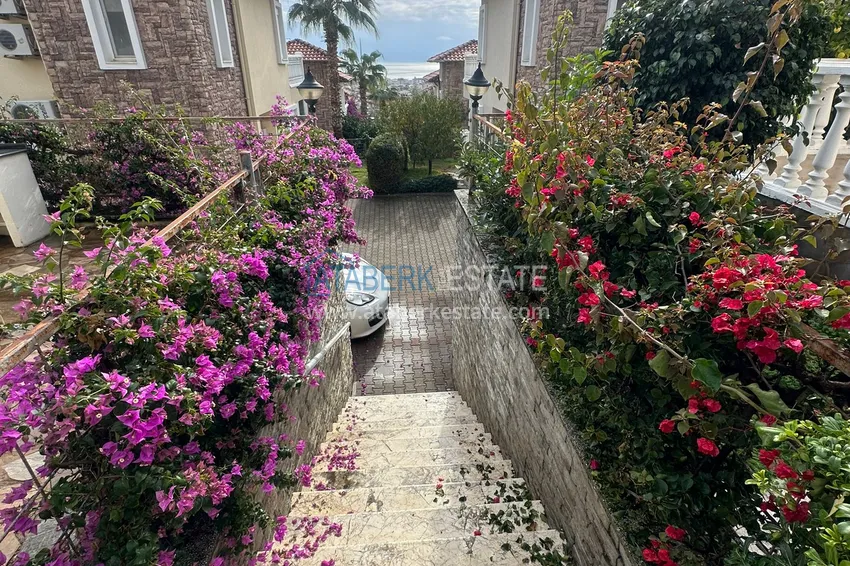 Real estate for residence permit! Furnished villa in a mountain cottage complex - Alanya 9 