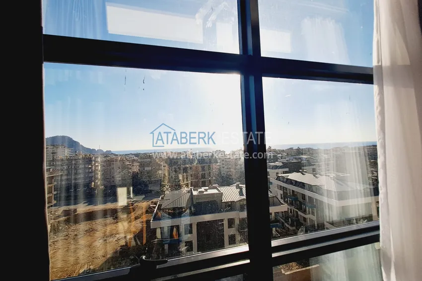 Purchase  Apartment 1+1 furnished with views of the sea and the historical fortress - the center of Alanya 8 