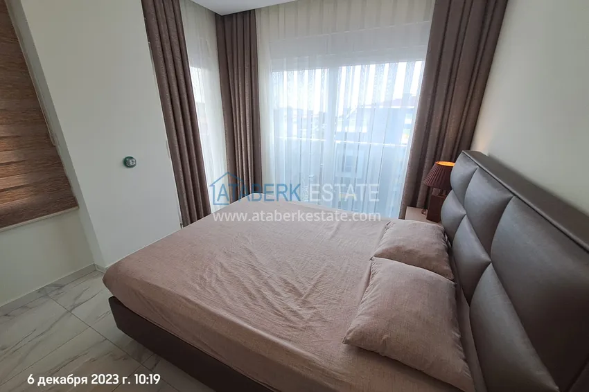 Purchase 2+1 reverse duplex with sea and mountain views in an ultra-luxury complex with a private beach, Kestel district — Alanya 9
