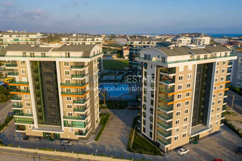 Duplex 2+1 with furniture and glazed balcony, Avsallar area - Alanya 9 