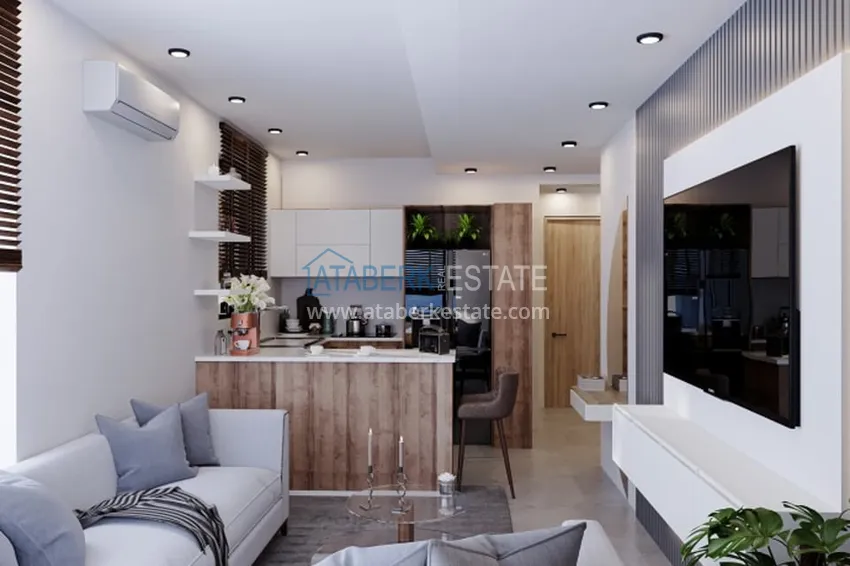 Purchase  1+1 apartments in an under construction residential complex in the beautiful neighborhood of Ayash - Mersin 2 