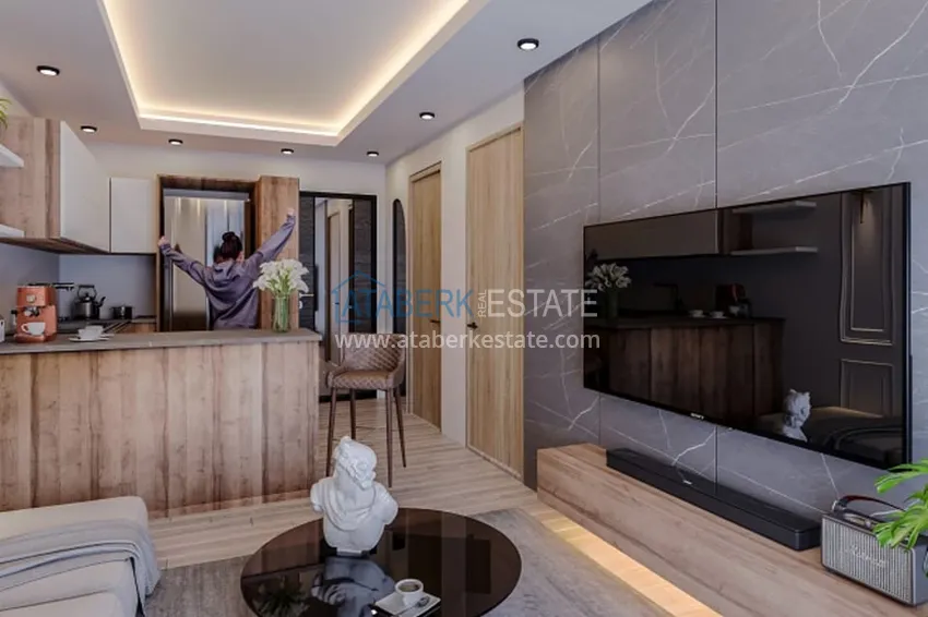 Purchase  1+1 apartments in an under construction residential complex in the beautiful neighborhood of Ayash - Mersin 5 