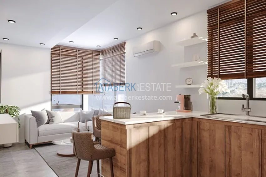 Purchase  1+1 apartments in an under construction residential complex in the beautiful neighborhood of Ayash - Mersin 6 