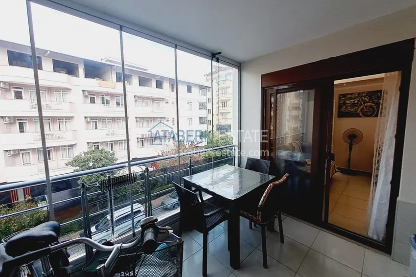 Purchase  One bedroom apartment with furniture and a glazed balcony in Oba, Alanya 10 