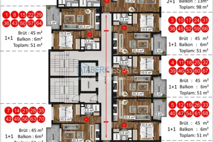Buy cheap Apartments from the owner of Mahmutlar district — Alanya, in a new complex  1 