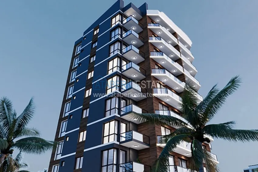 1+1 apartments in an under construction residential complex in the beautiful neighborhood of Ayash - Mersin 5 