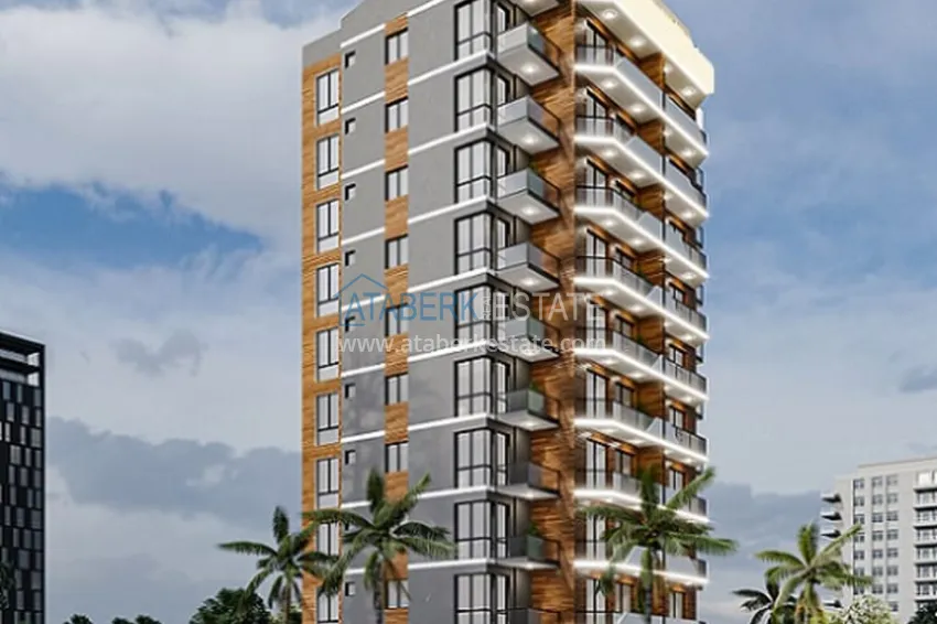 1+1 apartments in an under construction residential complex in the beautiful neighborhood of Ayash - Mersin 3 