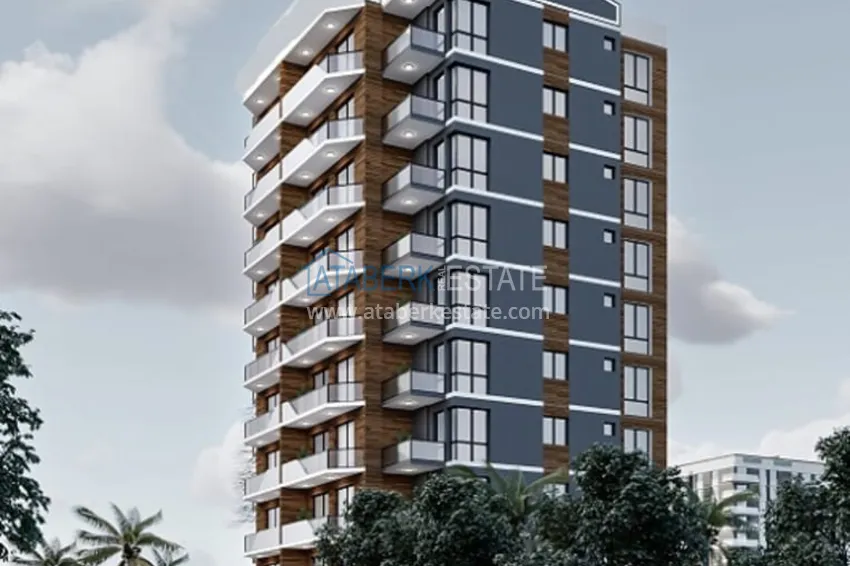 1+1 apartments in an under construction residential complex in the beautiful neighborhood of Ayash - Mersin 4 