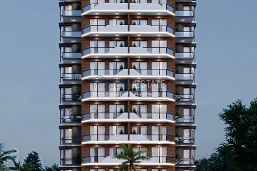 1+1 apartments in an under construction residential complex in the beautiful neighborhood of Ayash - Mersin 2 