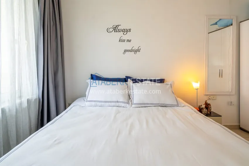 Purchase  Two-bedroom apartment for a residence permit, furnished in a cozy complex - Oba district, Alanya 12 